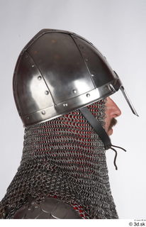  Photos Medieval Guard in mail armor 2 Medieval Clothing Soldier head helmet mail mail armor 0006.jpg